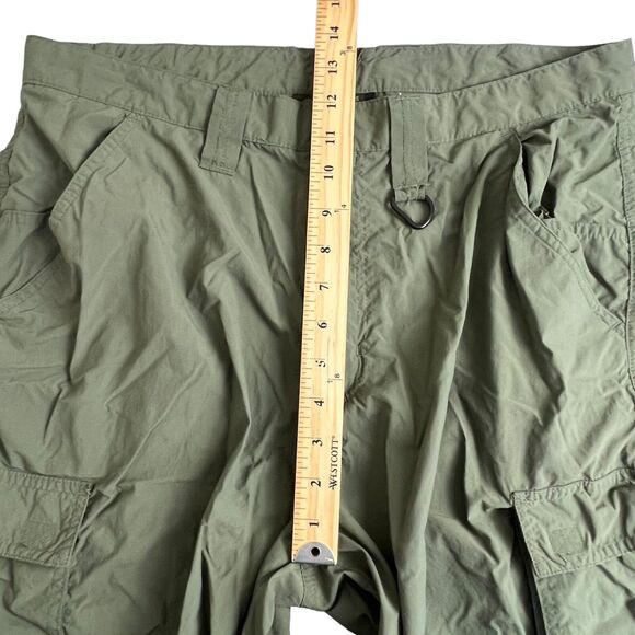 Boy Scouts Of America Mens Green Nylon11" Inseam Cargo Shorts Medium Flaw - Picture 5 of 8